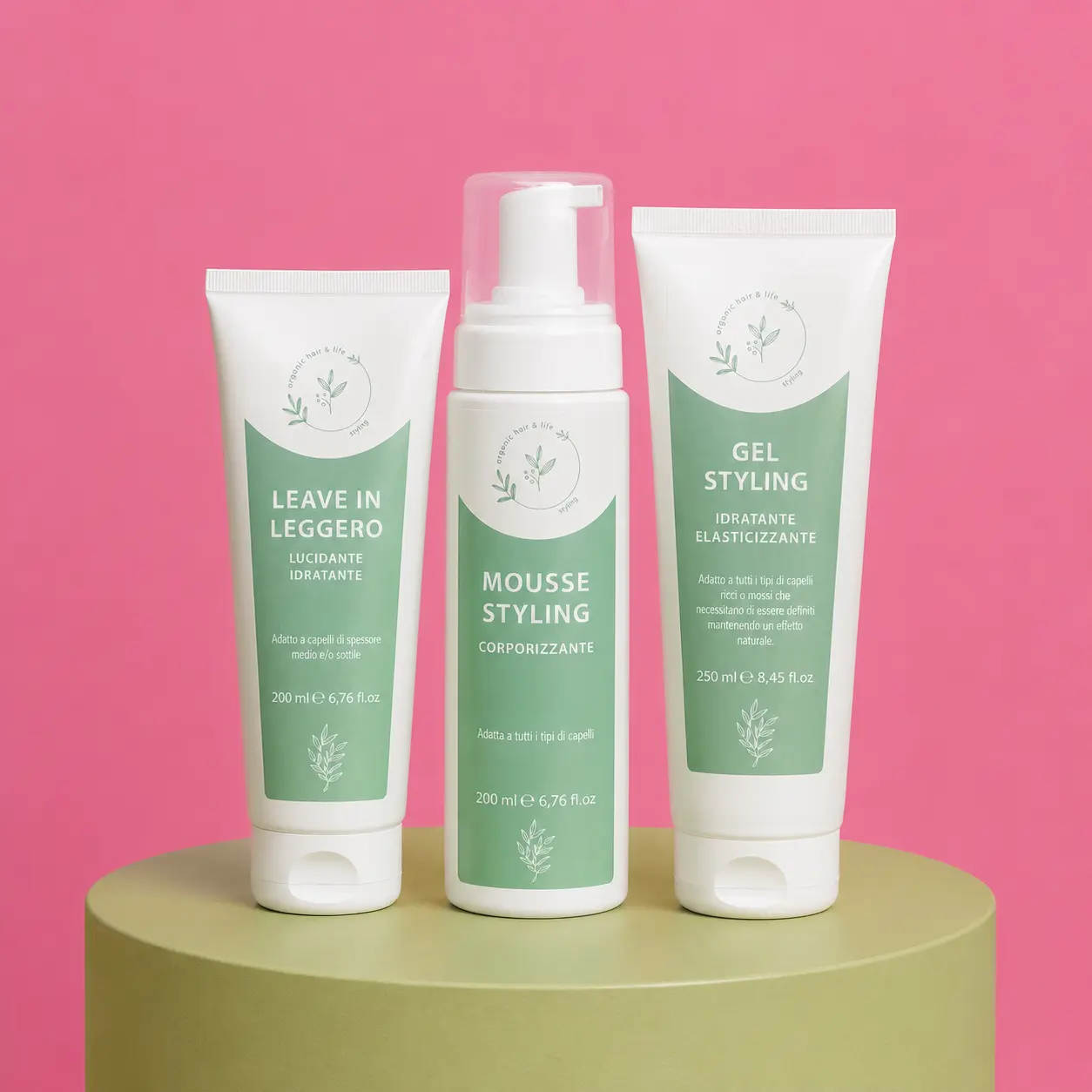 capelli ricci kit styling